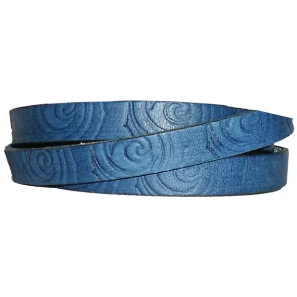 10x2mm-embossed-flat-leather-cord-blue-u