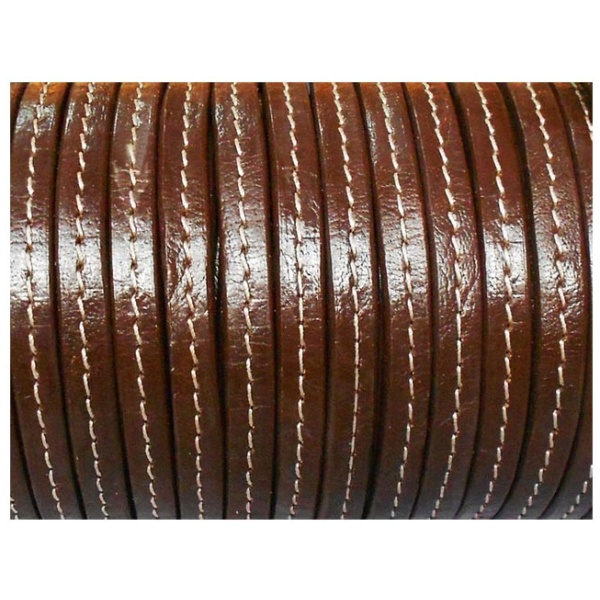 10x6mm-Flat-leather-cord-stitched-dark-brown-u