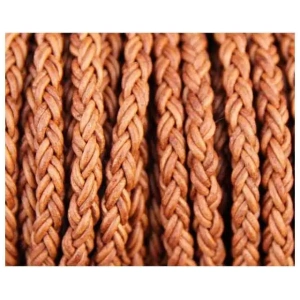 Round Braided Leather Cords