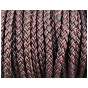 Round Braided Leather Cords