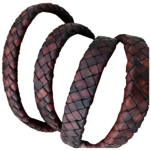 Flat Braided Leather Cords