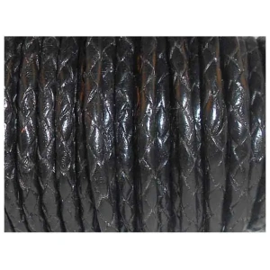 Round Braided Leather Cords