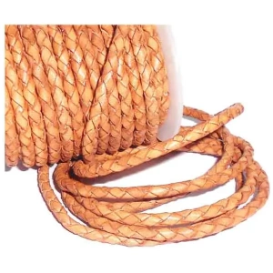 Round Braided Leather Cords