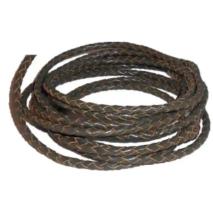 Round Braided Leather Cords