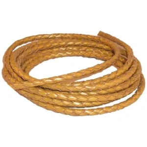 Round Braided Leather Cords