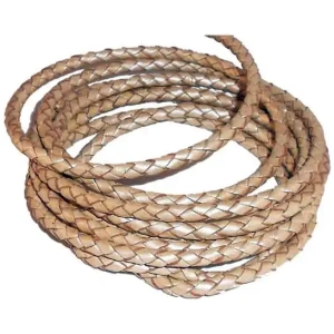 Round Braided Leather Cords