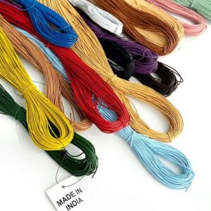 Colorful leather cords bundle for jewelry making