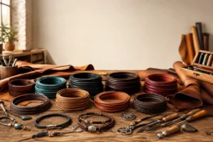 Premium round, flat, and braided genuine leather cords