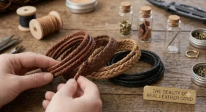Craftsman using metal pliers to attach vintage toggle clasp to jewelry
